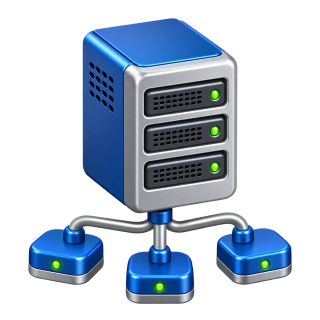 Server und verbundene Rechner für Unternehmen und Projekte hinter den Systemen.